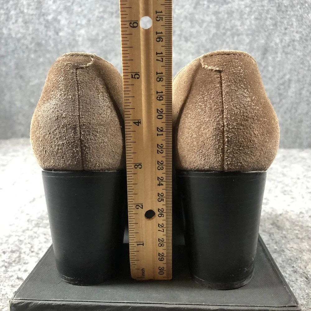 Clarks Narrative Boots Womens Size 9 M Brown‎ Suede Ankle Booties Block Heel Zip